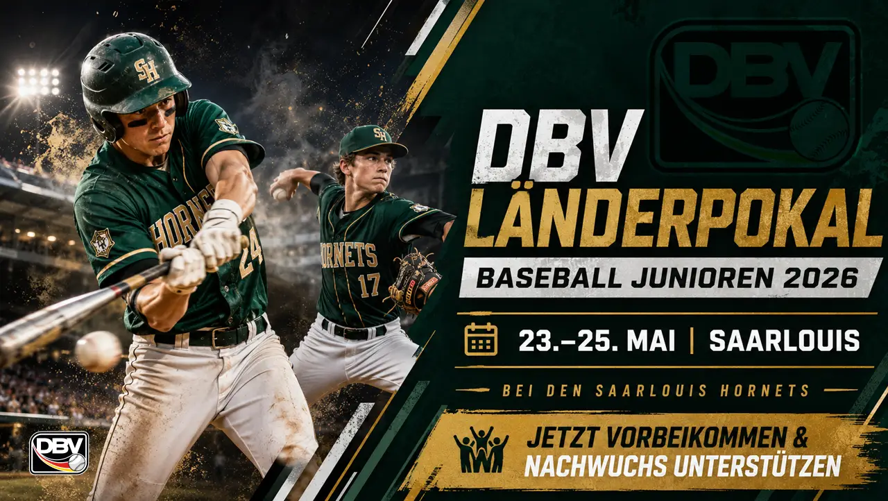 DBV Länderpokal Baseball Junioren 2026 bei den Saarlouis Hornets in Saarlouis