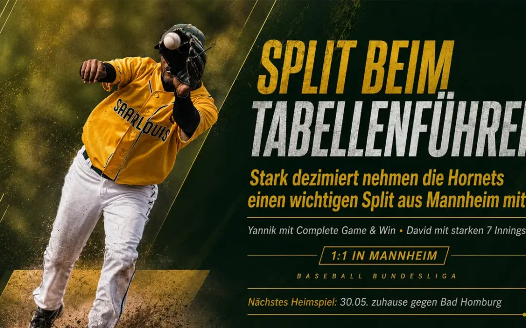 Split beim Tabellenführer: Hornets nehmen starken Punkt aus Mannheim mit